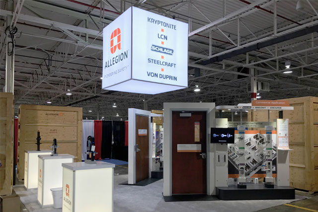 Hunter Exposition - Allegion Booth and Kiosks