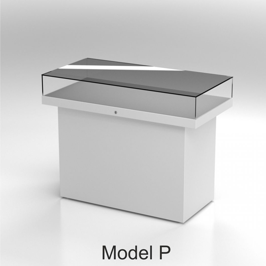 Table Display Cases - model P