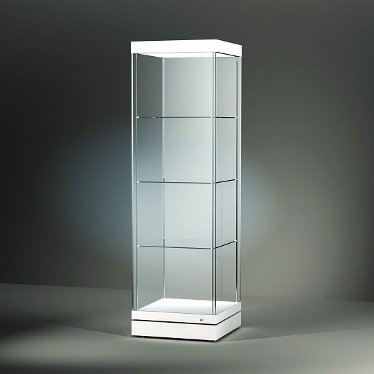 Freestanding display cases