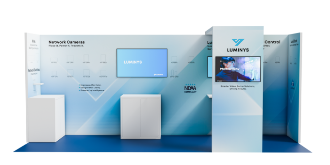 Trade Show Booth for Luminys System Corporation by Hunter Expositions Trade Show Booth for Luminys System Corporation by Hunter Expositions